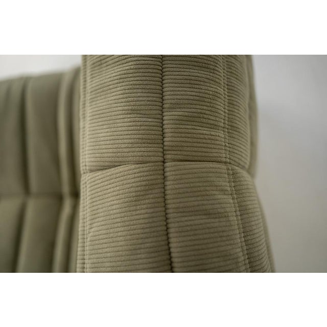 Togo Lounge Chair and Sand Corduroy by Michel Ducaroy for Ligne Roset, 1973, Set of 2 For Sale - Image 14 of 18