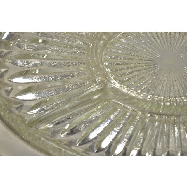 Silver Vintage English Regency Style Silver Plated 12" Oval Serving Dish Platter For Sale - Image 8 of 13