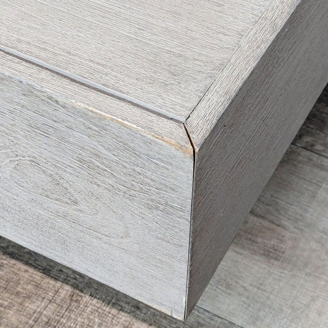 Cape Town Teak Weathered Teak Outdoor Rectangular Coffee Table, Attributed For Sale In San Francisco - Image 6 of 8