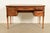 1960s Sligh Furniture French Regency Louis XVI Carved Walnut Leather Top Writing Desk, Circa 1960s For Sale - Image 5 of 14