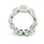 1990s Italian 18k White Gold 3 Carat Pavé Diamond Sculptural Statement Ring, Size 7 For Sale - Image 11 of 15
