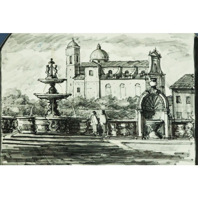 Vintage Ceramic Plate by Miramare Bucci, 1930s For Sale - Image 4 of 17