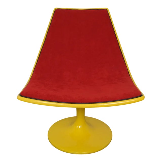 Italian Fiberglass Swivel Chair, 1960s For Sale