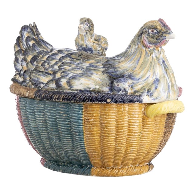 Earthenware Tureen with Lid from António Luís Jesus For Sale