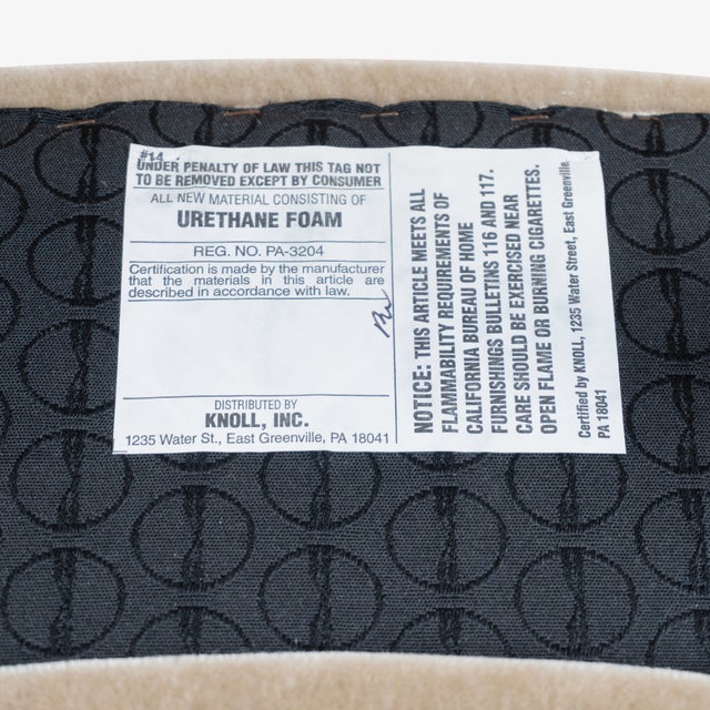 Saarinen Executive Armless Chairs in Mohair & Ebonized Walnut by Eero Saarinen for Knoll, Set of 8 For Sale - Image 11 of 11