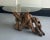 Mid-Century Modern 1980s Vintage Burl Wood Root Table With Glass Top For Sale - Image 3 of 7