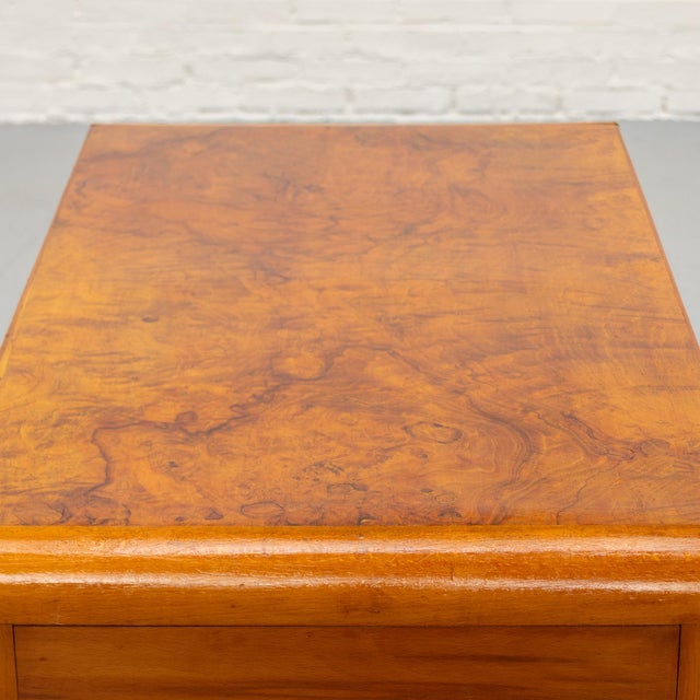 Art Deco Italian Burl Wood Desk, 1930s For Sale - Image 14 of 16