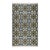 Part & Parcel Goods Wool Star Rug, 2’6” x 10', Sage, Navy, Sky Blue and Eggshell For Sale
