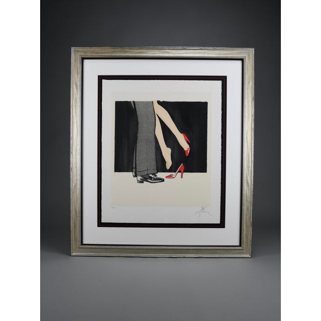 Plastic René Gruau, Bonjour Chérie, 1990, Acrylic on Paper For Sale - Image 7 of 17