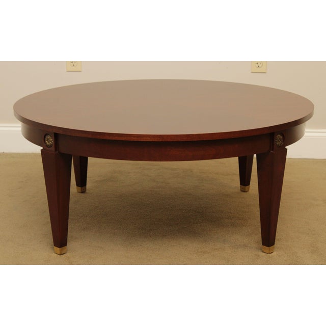 Ethan Allen Medallion Collection 40 inch Round Cherry Coffee Table