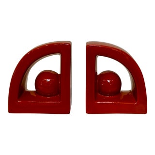 Vintage 1960s Mid-Century Jaru Ceramic Bookends - a Pair For Sale
