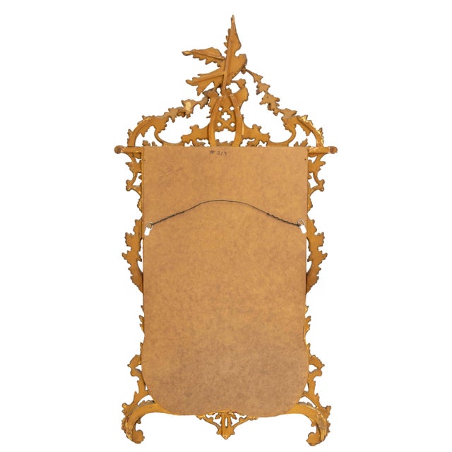 Gold Baroque Style Gilt Composite Framed Mirror For Sale - Image 8 of 8
