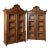 Pair, Late 19th Century Walnut Display Cabinet Bookcases With Glass Panels For Sale