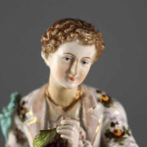 German Figurines from Volksted Porcelain, Set of 2 For Sale - Image 9 of 16