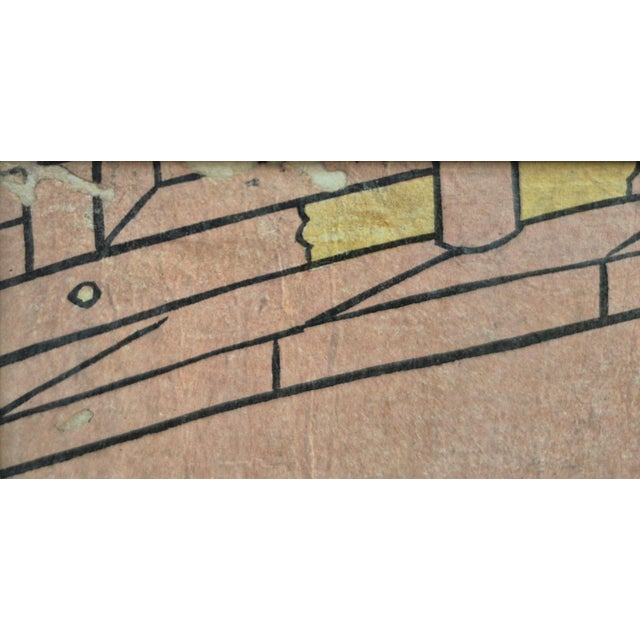 Mid 19th Century Edo Era (1859) Japanese Woodblock Print of Samurai / Kabuki Actor by Kunisada – Newly Framed For Sale - Image 5 of 5