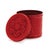 Kenneth Ludwig Chicago Red Metal Container with Lid (Set of 2) For Sale - Image 4 of 5