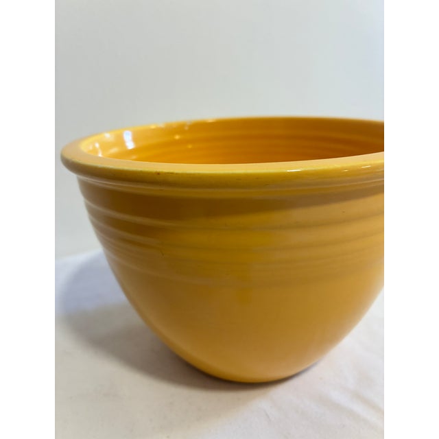Vintage Fiesta Yellow #3 Nesting Mixing Bowl, Homer Laughlin, Usa For Sale - Image 4 of 9
