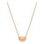 Tiffany and Co. Elsa Peretti Bean Pendant Necklace in 18k Rose Gold 9mm 24" For Sale