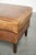 Vintage Cowhide Leather Ottoman For Sale - Image 7 of 10