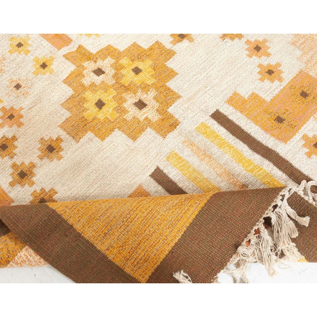 Textile Doris Leslie Blau Swedish Flat Weave Rug by Mary Sandberg For Sale - Image 7 of 8