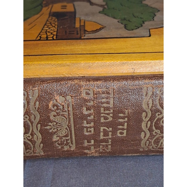 Antique Bezalel Olive Wood Siddur Jewish Prayer Book Jerusalem C1920 Rachel Tomb For Sale - Image 11 of 18