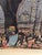 G. D. Thyaga Raj Market Scene, Agra Original Painting, Circa 1968 For Sale - Image 4 of 12