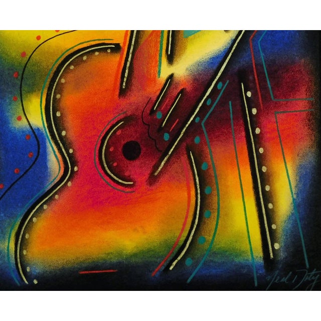 1990s Neal Doty Mangus Mingus Mix Media Original Signed Fine Art Painting For Sale - Image 5 of 5