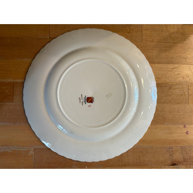 Myott Son & Co. Antique English Myott “Indian Tree” Plate – 10.75 For Sale - Image 4 of 6