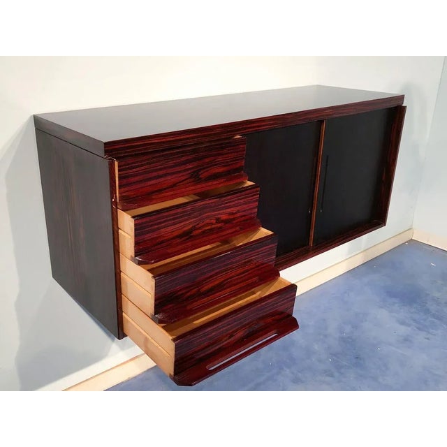 Mid-Century Italian Macassar Ebony Sideboard, 1950s For Sale - Image 6 of 18