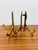 Vintage Pair of Solid Brass Hinged Plate / Art Display Easel For Sale - Image 4 of 9
