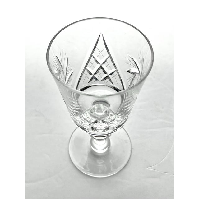 2010s Contemporary Ajka “Csopak” Set of 4 Crystal Claret Wine Glasses - Set of 4 For Sale - Image 5 of 8