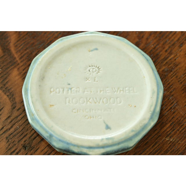 Rookwood Pottery Arts & Crafts Glazed Ceramic "Potter at the Wheel" Paperweight, 1940 For Sale - Image 9 of 11