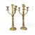 Early 20th Century Brass Pair of Candelabras For Sale - Image 4 of 4