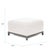 Kenneth Ludwig Chicago Axis Ottoman Avanti White Titanium Frame For Sale - Image 4 of 5