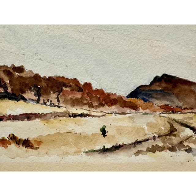 Original watercolor on paper by Henry Emil Salloch, also known as Heinz Emil Salloch, the German-born American artist and...