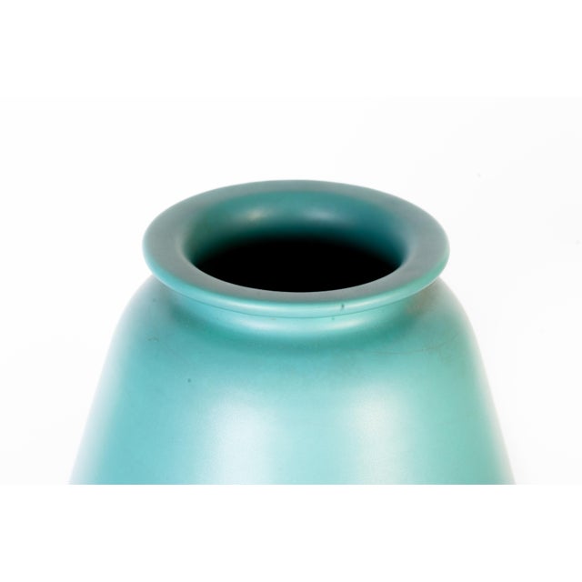 Aqua Green Ceramic Vase by Ceramiche Nove, Italy, 1950s For Sale - Image 3 of 5
