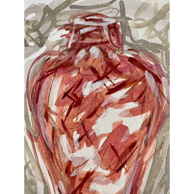 Contemporary Follow Your Hearts Desire Contemporary Watercolor Painting For Sale - Image 3 of 5