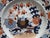 Traditional 19th Century Georgian Masons Ironstone Imari Japan Basket 9 1/2' Luncheon Plate Set of 4 For Sale - Image 3 of 7