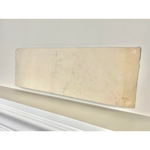 Modern Coastal Original Pastel Unframed Raw Edge Painting, Pink, Blue and Yellow For Sale - Image 10 of 12
