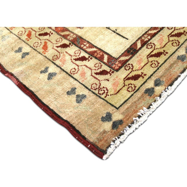 Traditional 1960s Turkish Oushak Rug For Sale - Image 3 of 6