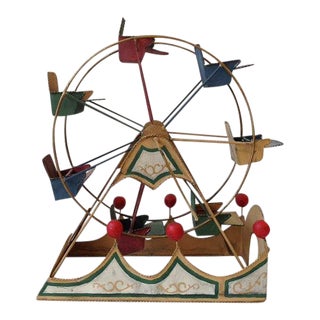 Vintage Tin Toy Ferris Wheel For Sale