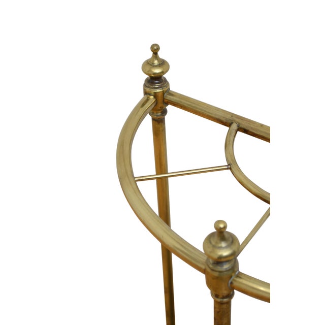 English Victorian Demi Lune Umbrella Stand, 1880s For Sale - Image 10 of 11