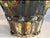 Antique Cobalt Blue Sancai Glaze Style Urn 1970’s Reproduction Vase Majolica Pottery 11" High X 10" For Sale In Chicago - Image 6 of 12