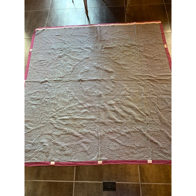 This perfectly well-kept Amish Wool Quilt was purchased by our mother who had a long successful art and antique store. Ann...