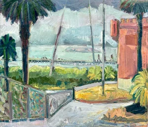Original Oil Expressionist Landscape Hartman 2007