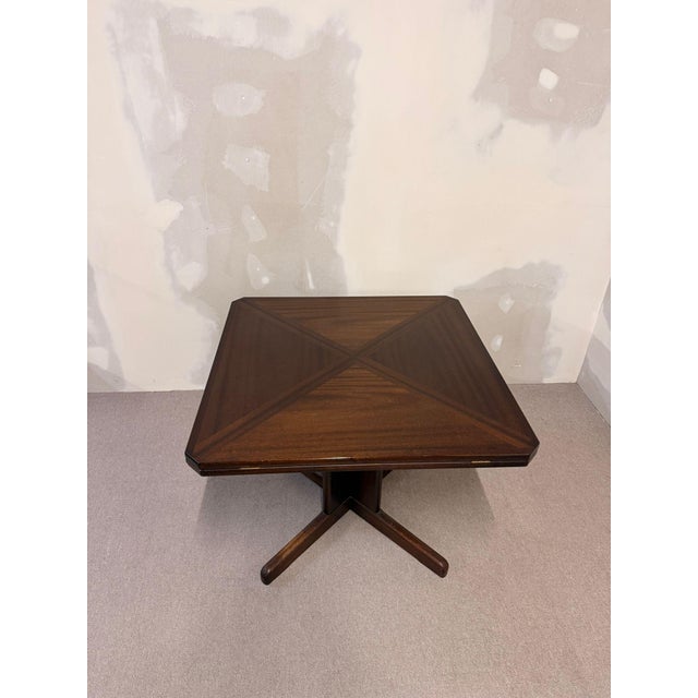 Mid-Century Danish Square-to-Round Convertible Dining Table, 1980s For Sale - Image 11 of 13