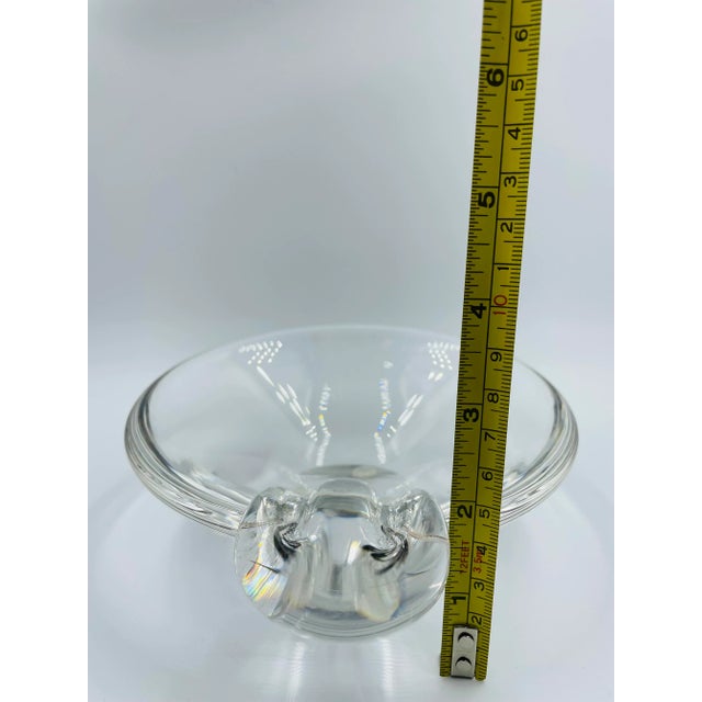 Mid 20th Century Steuben Crystal Modernist Bowl Ashtray For Sale - Image 9 of 13