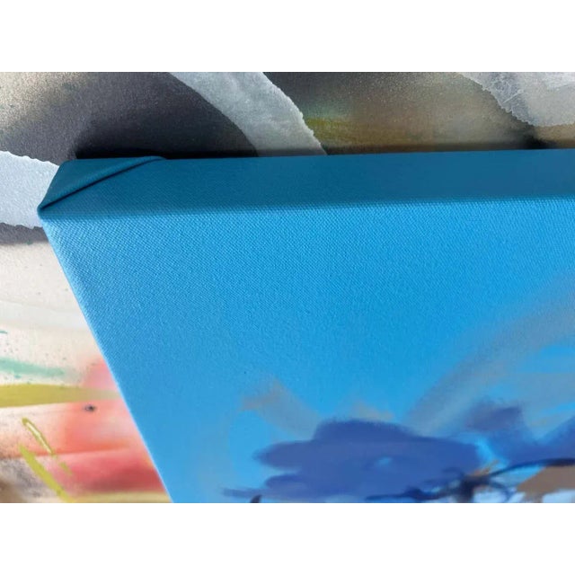 Mirtha Moreno Mirtha Moreno, Large Painting Titled “Bluejay”, 2022 For Sale - Image 4 of 8