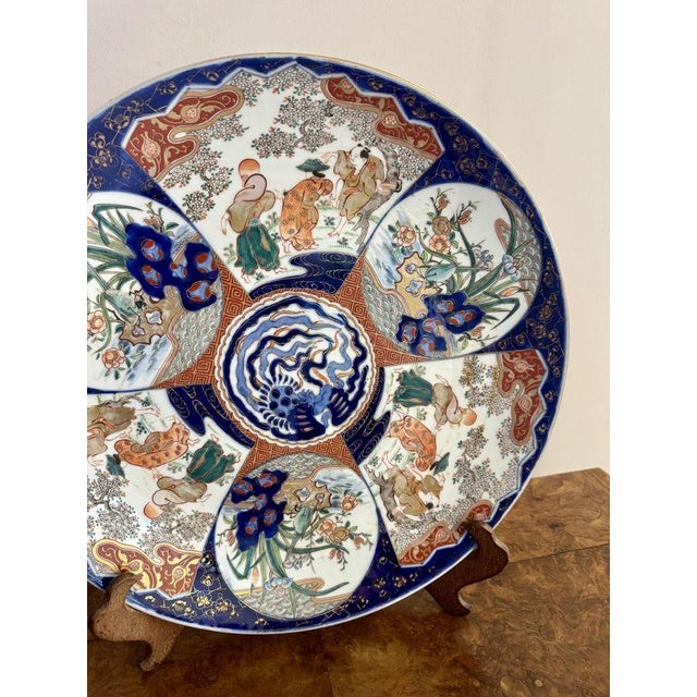 Antique Japanese Imari Charger, 1900s For Sale - Image 3 of 6