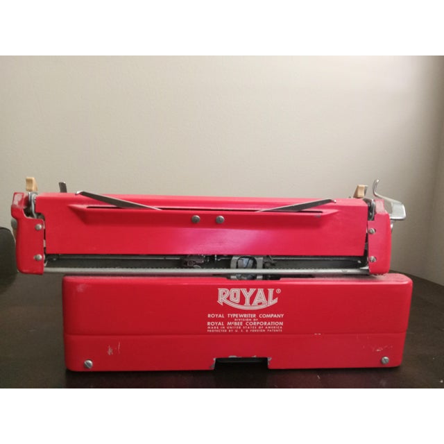 Mid-Century Modern 1956 Royal Quiet De Luxe Portable Typewriter For Sale - Image 3 of 9
